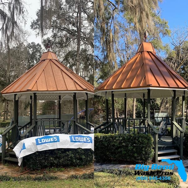 Metal gazebo roof cleaning in tallahassee fl