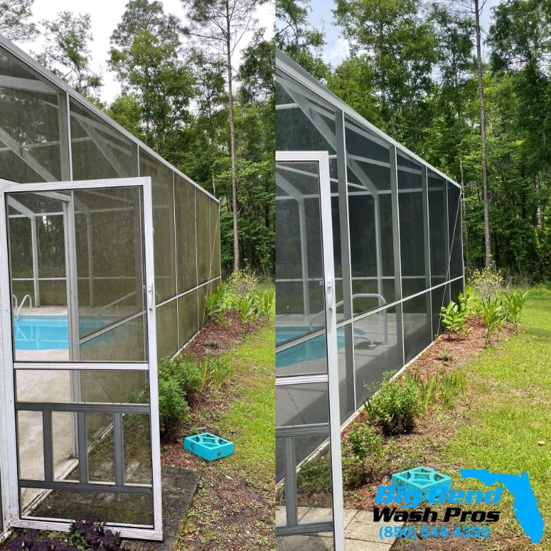 Pool Cage Cleaning Process in Tallahassee, FL