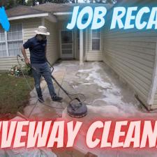 Pressure Washing and Soft Washing Concrete Driveway on Cedarwood Trail in Tallahassee, FL