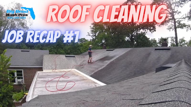 Roof cleaning on dellwood dr in tallahassee fl
