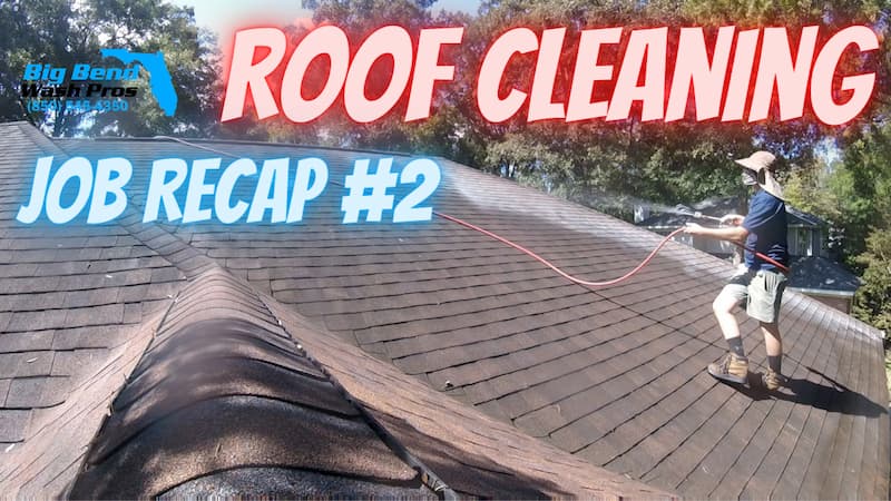 Soft wash roof cleaning on hill ln in tallahassee fl