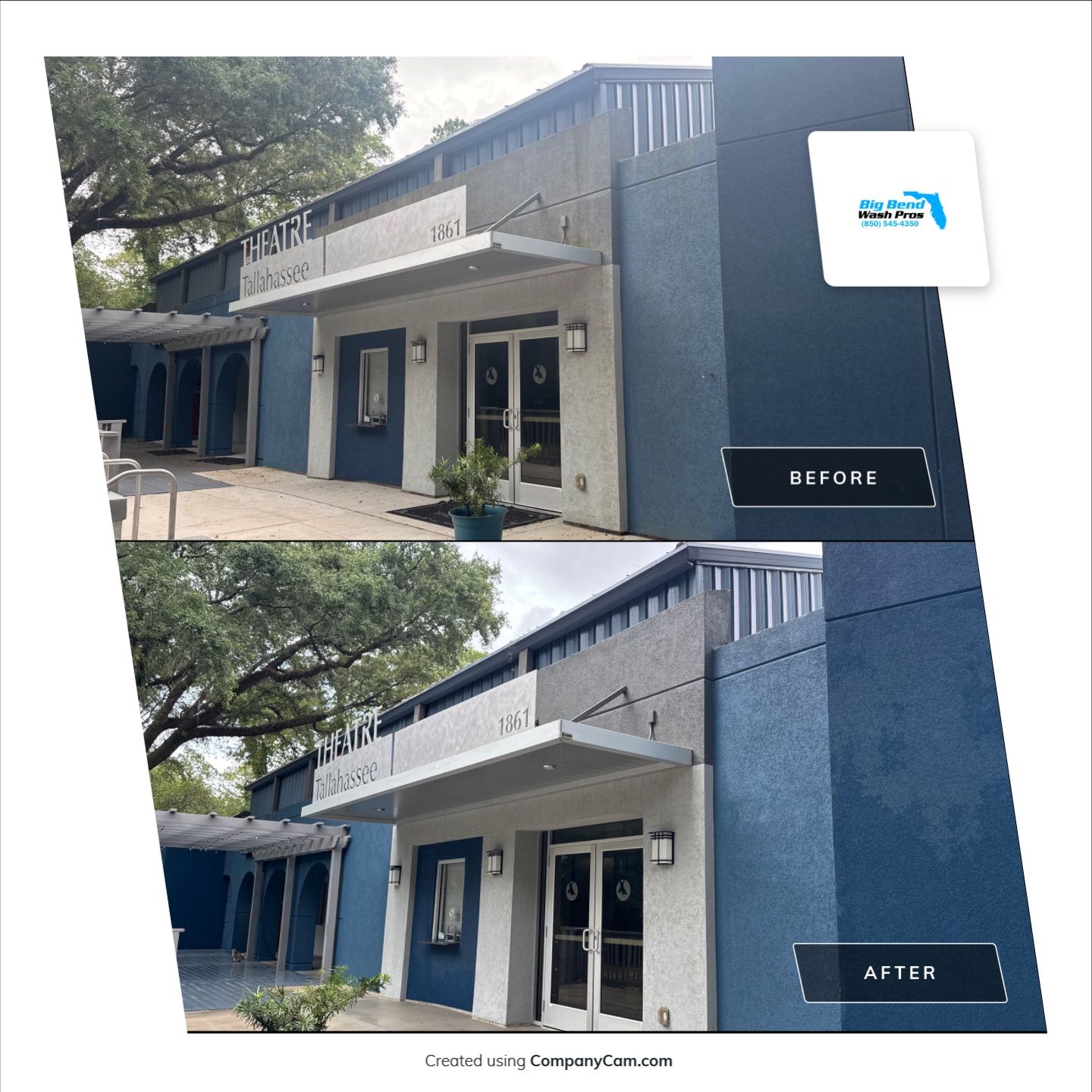 Commercial Soft Washing for Theatre Tallahassee